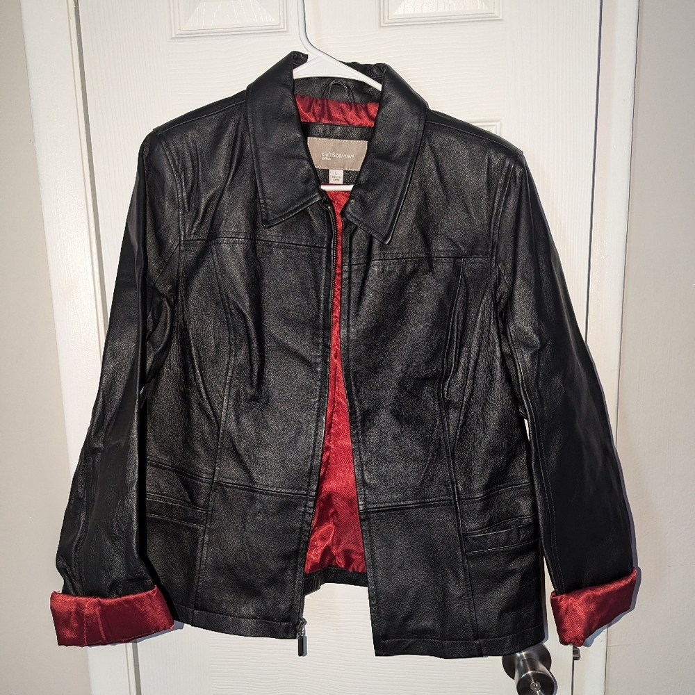 Women's leather jacket